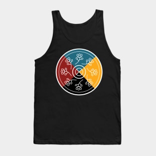 Mashkiki Ditibinigan Medicine Wheel with Flowers WAWEZHI CANADA Tank Top